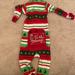 Drop Seat Holiday Footless PJs
